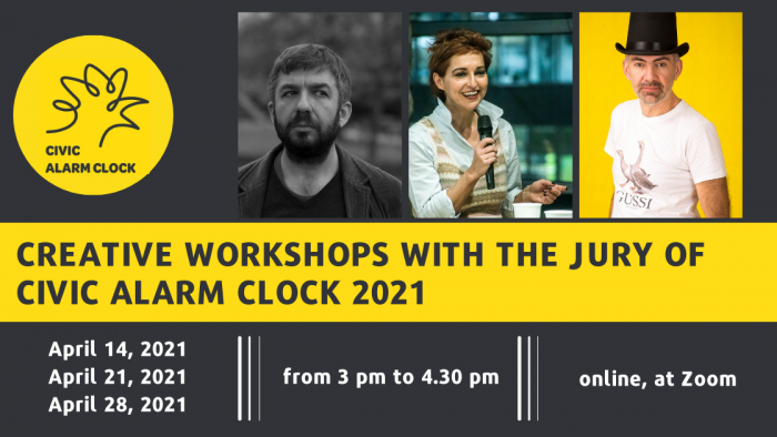 Creative workshops with the jury of CIVIC ALARM CLOCK