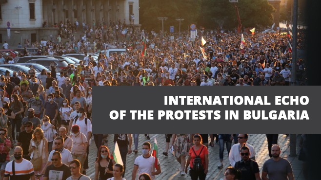 International echo of the protests in Bulgaria
